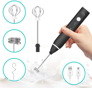 304 stainless steel hand-held electric milk frother egg beater automatic paint mixer electric milk powder