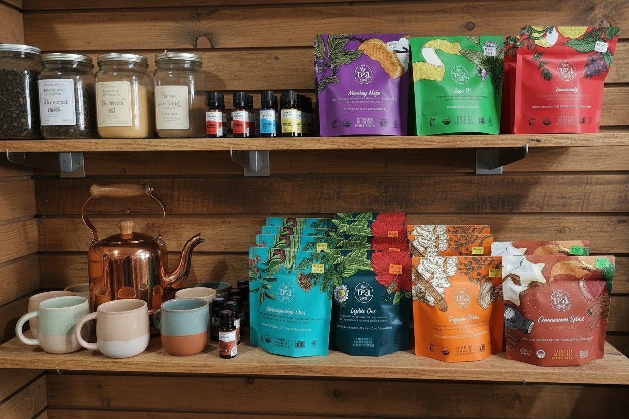 The Tea Spot Organic Herbal Tea Collection | 4 Wellness Teas