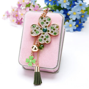 Water Drill Tulip Keychain: car key deduction female metal custom package pendant key chain circle foreign trade gifts wholesale Brush Creek Gift and Garden Nook