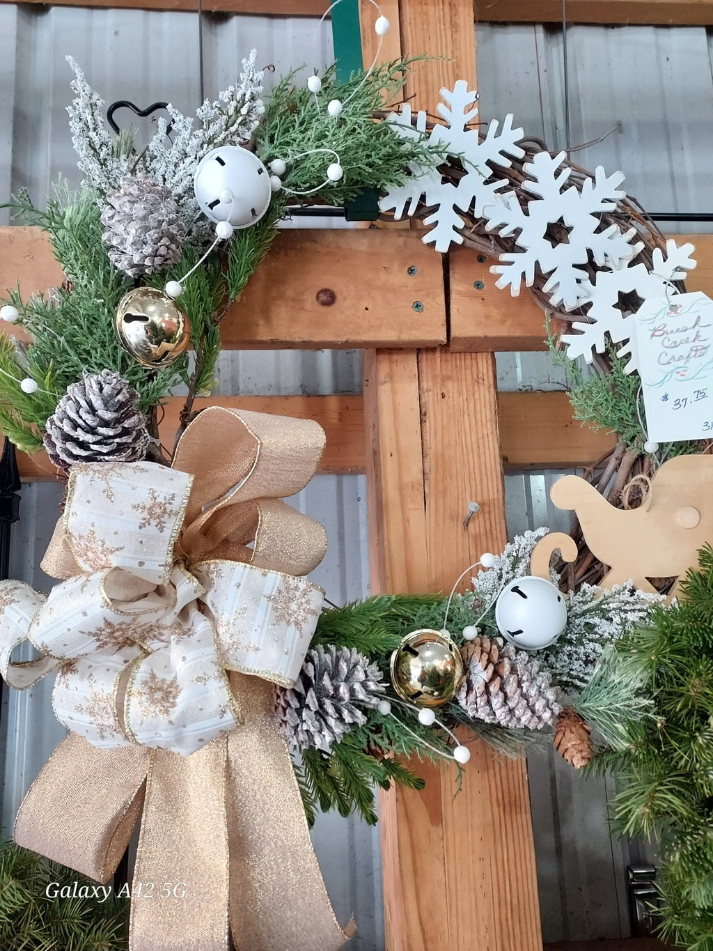 Handcrafted Seasonal Wreaths – Decorated Grapevine or Corn Stalk Plume Styles - Brush Creek Gift and Garden Nook
