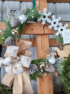 Handcrafted Seasonal Wreaths – Decorated Grapevine or Corn Stalk Plume Styles - Brush Creek Gift and Garden Nook