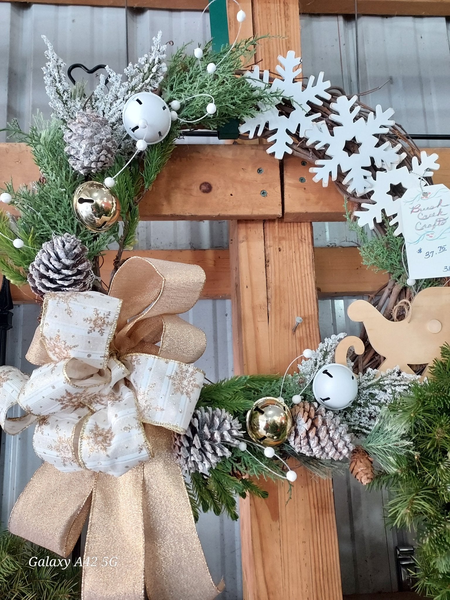 Handcrafted Seasonal Wreaths – Decorated Grapevine or Corn Stalk Plume Styles - Brush Creek Gift and Garden Nook