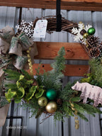 Handcrafted Seasonal Wreaths – Decorated Grapevine or Corn Stalk Plume Styles - Brush Creek Gift and Garden Nook