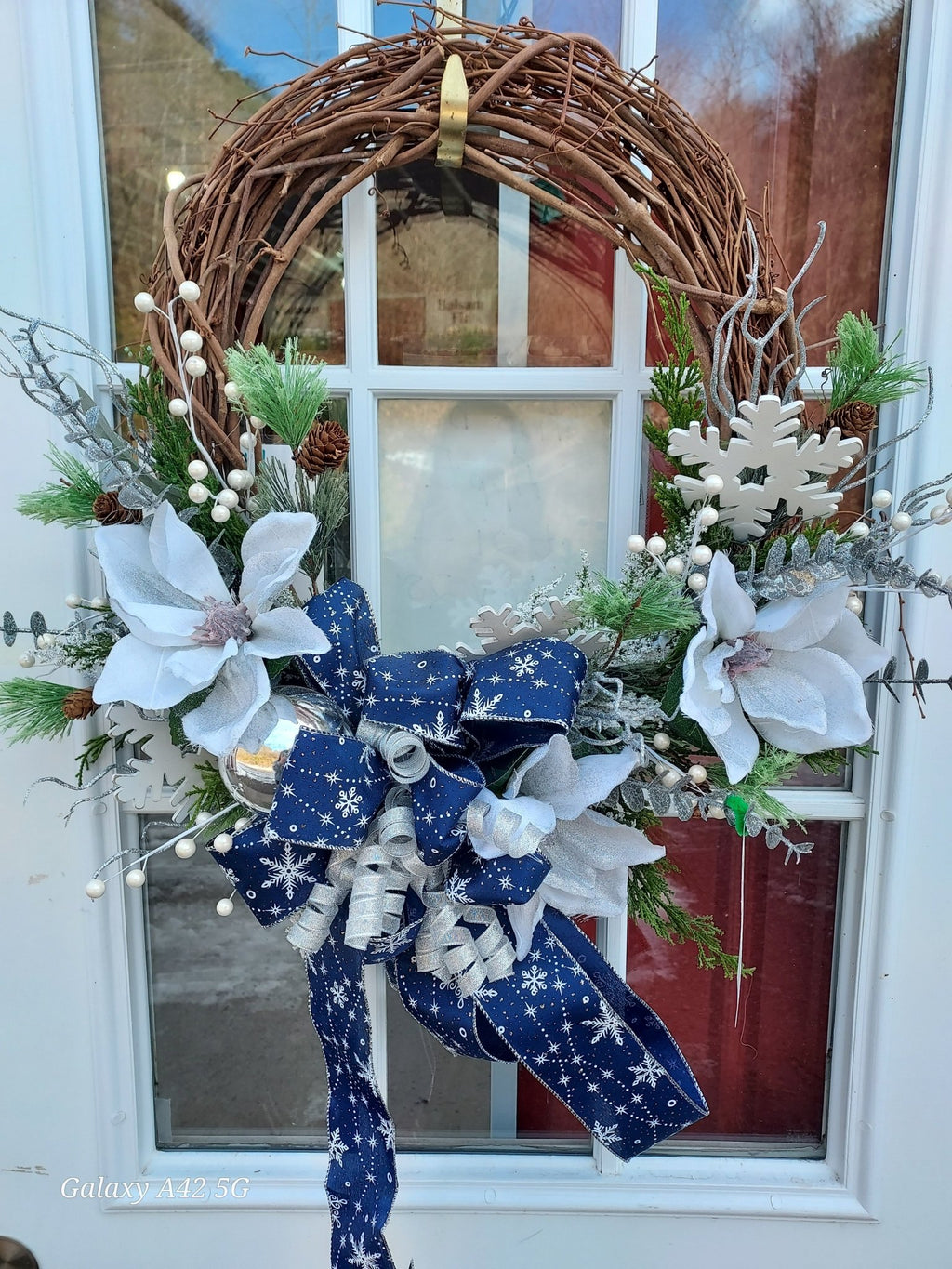 Handcrafted Seasonal Wreaths – Decorated Grapevine or Corn Stalk Plume Styles - Brush Creek Gift and Garden Nook