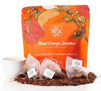 The Tea Spot Organic Herbal Tea Collection - Blood Orange Smoothie & Flat Belly Hibiscus Cucumber | Loose Leaf Wellness Teas - Brush Creek Evergreens