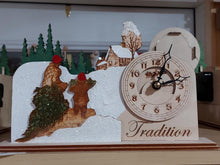 Christmas Clock: Christmas Tradition Brush Creek Gift and Garden Nook