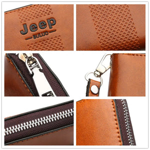 JEEP BULUO Famous Brand Long Wallet Men's Wallets Purse Large Capacity Handbags Clutch Bag For Man pu Leather Fashion JEEPA210 Brush Creek Gift and Garden Nook