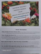 Natural Anti - Aging Skincare Bundle - Organic Facial Serum Trio, Aloe Vera Face Cream, Moisturizing Oil & Ashwagandha Chai Tea Gift Set - Brush Creek Evergreens