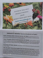 Natural Immunity Support Bundle - Essential Oil Roller Kit & Herbal Tea Set with Almond Carrier Oil - Brush Creek Evergreens