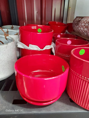 2 pc plant container with matching tray