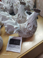 Farmhouse Style Rooster Figurine – 4.5" Rustic Decorative Accent 