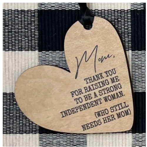 Mom Thank You Heart Ornament