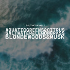 Text overlay on an image of ocean waves with product description
