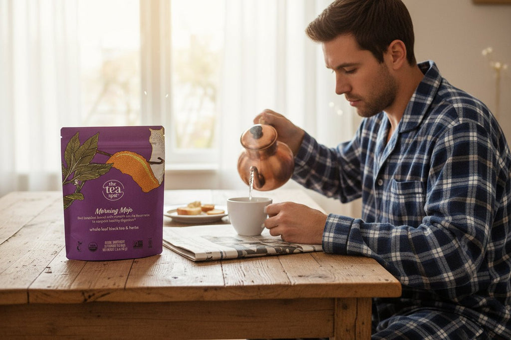 The Tea Spot Organic Herbal Tea Collection - Cinnamon Spice, Morning Mojo, Keep Fit & Lights Out | Loose Leaf Wellness Teas - Brush Creek Evergreens