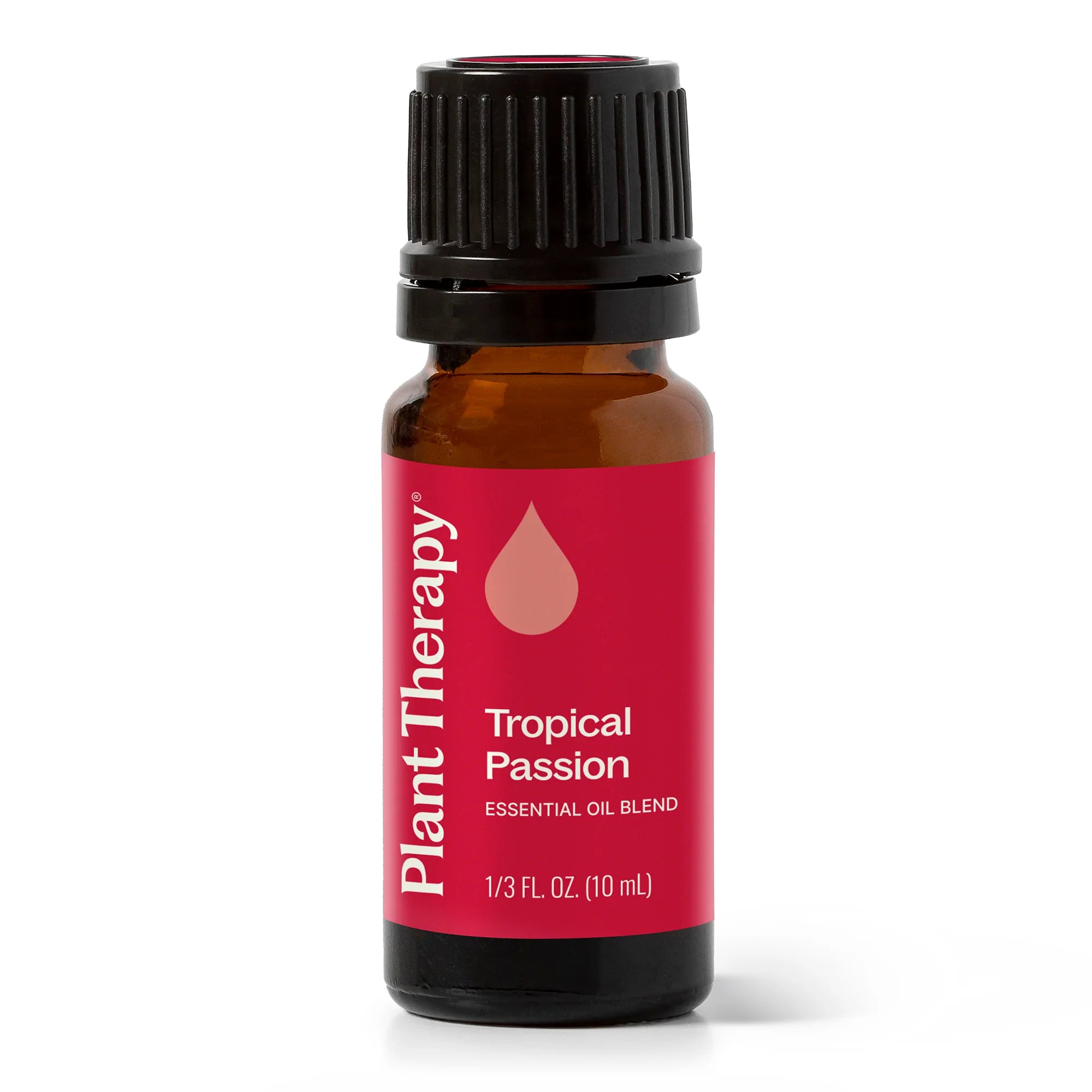 “Plant Therapy Tropical Passion essential oil blend in 10 mL bottle.”