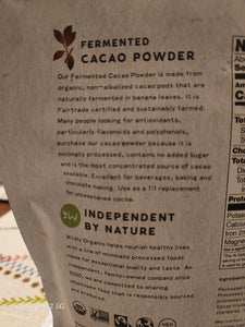 Wildly Organic Fermented Cacao Powder 8 oz