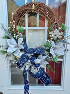 Handcrafted Seasonal Wreaths – Decorated Grapevine or Corn Stalk Plume Styles