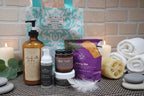 Organic Skincare Gift Set with Oatmeal Milk, Shea Body Cream, Aloe Face Cream & Herbal Tea - Brush Creek Evergreens