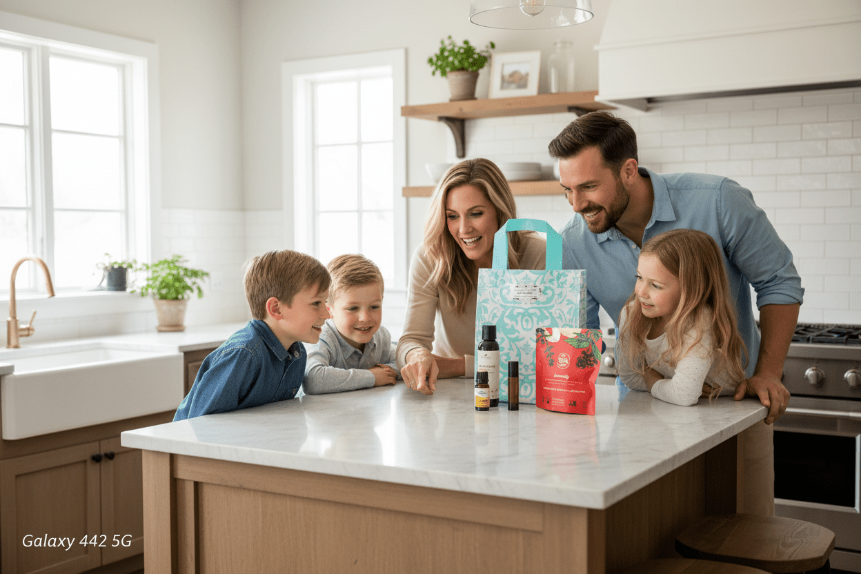 Natural Immunity Support Bundle - Essential Oil Roller Kit & Herbal Tea Set with Almond Carrier Oil - Brush Creek Evergreens