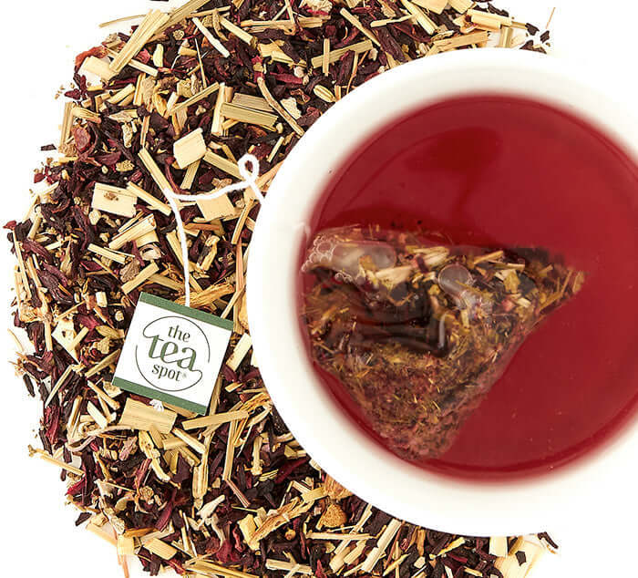 The Tea Spot Organic Herbal Tea Collection - Blood Orange Smoothie & Flat Belly Hibiscus Cucumber | Loose Leaf Wellness Teas - Brush Creek Evergreens
