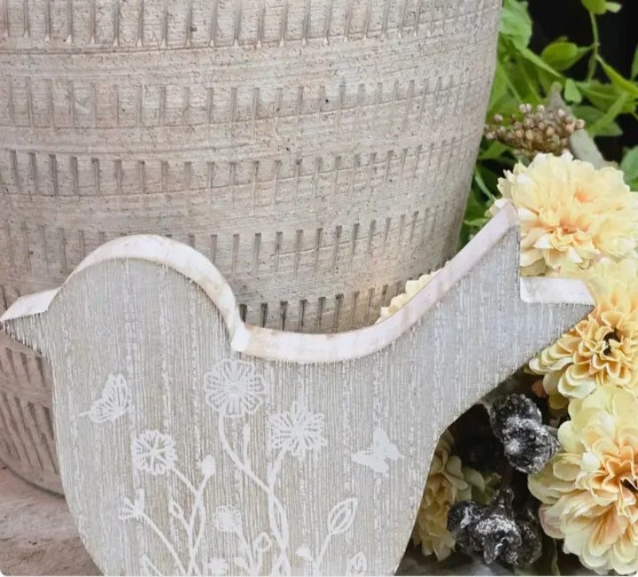 Whitewashed Bird 6 in.