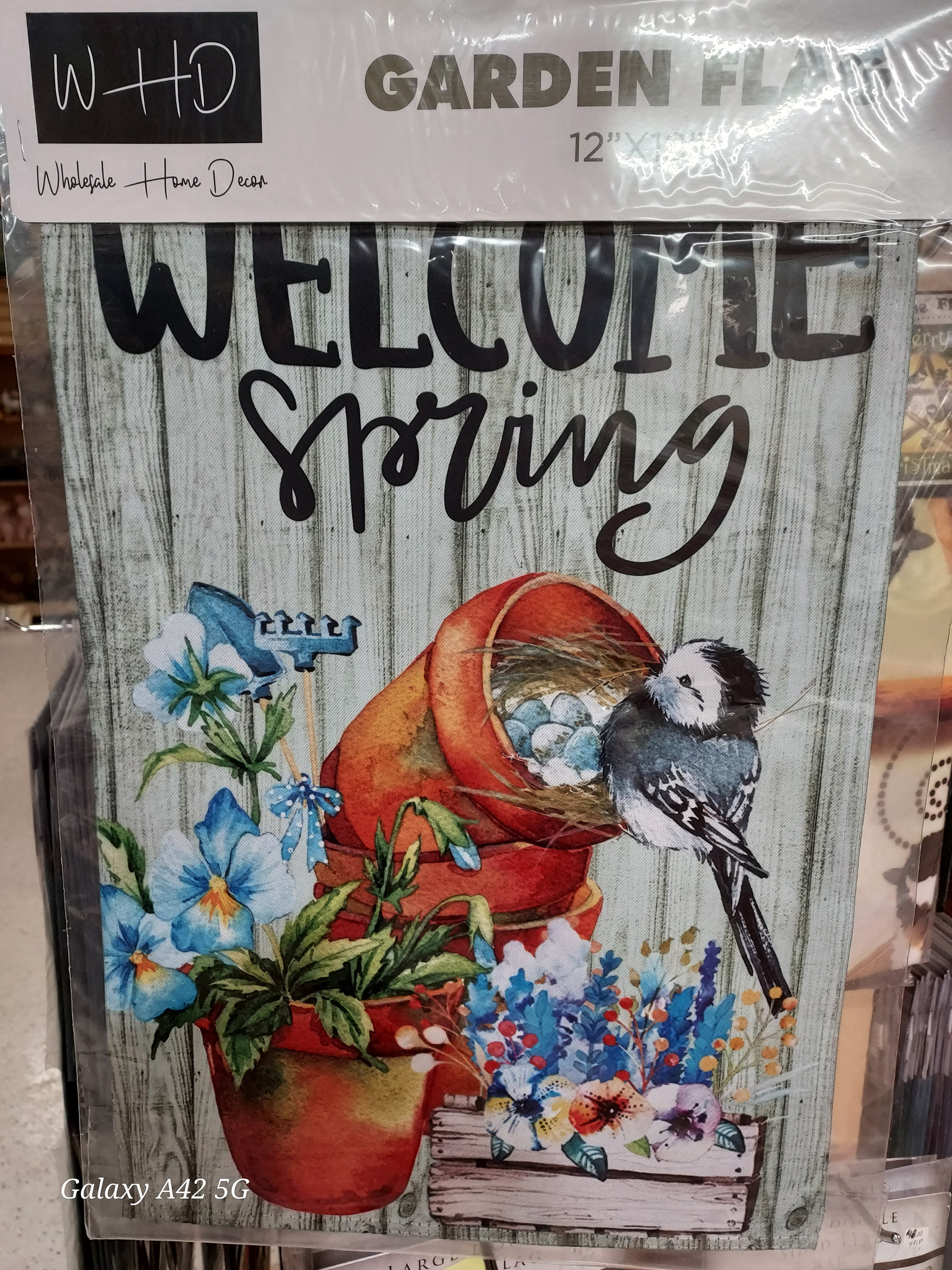 Blue Bird garden flag 12 in x 18 in