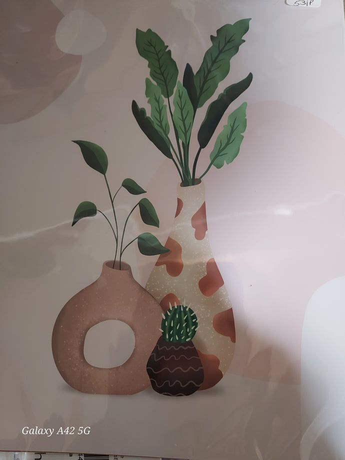 House plants in vases 8 x 10 wall print