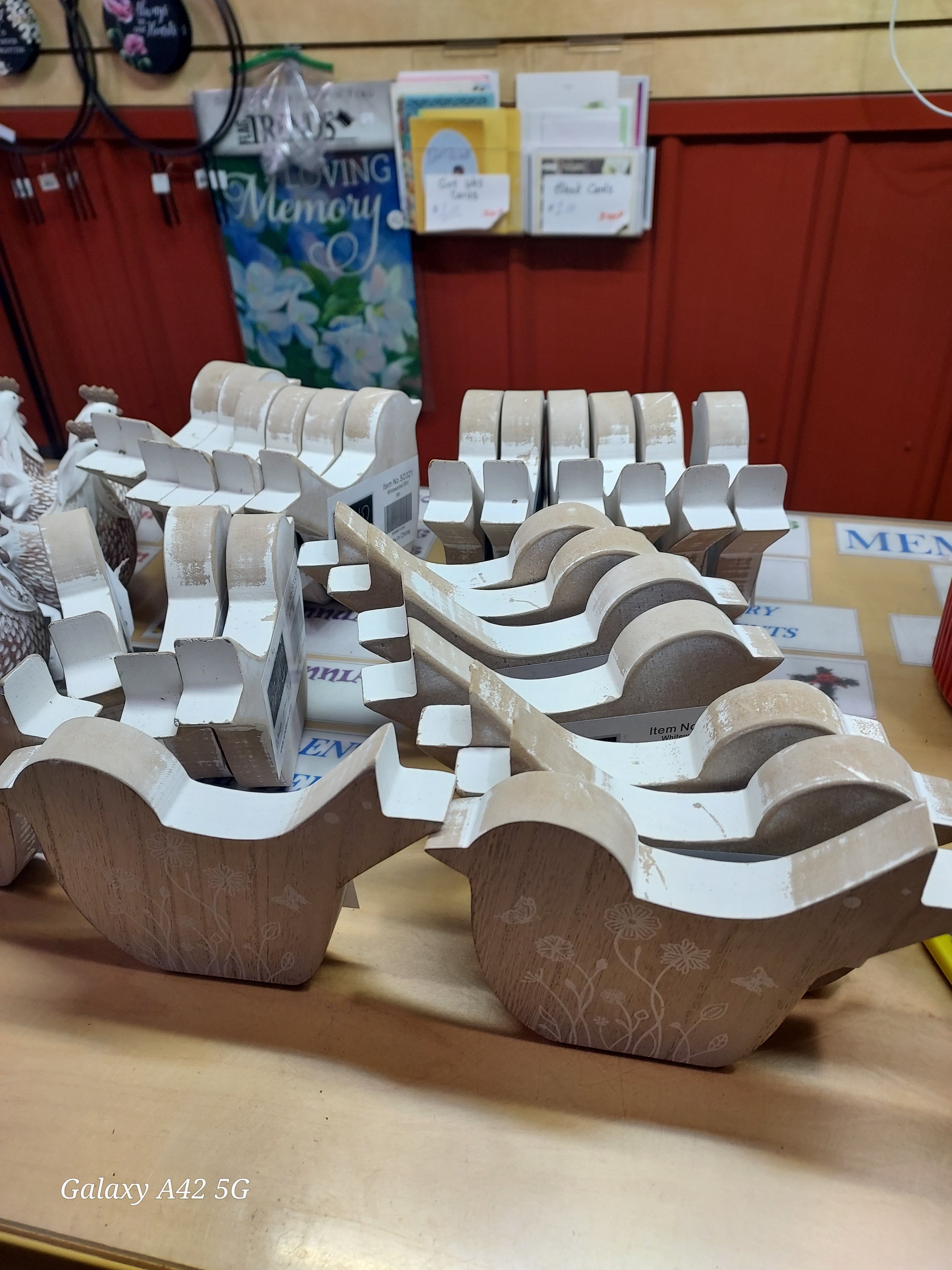 Whitewashed Bird 6 in.