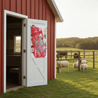 Red Farm Truck garden flag 12 in x 18 in - Brush Creek Gift and Garden Nook